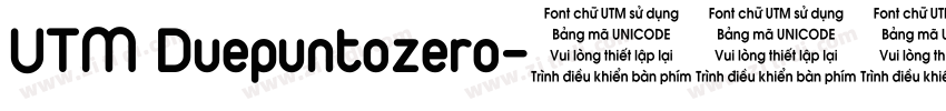UTM Duepuntozero字体转换